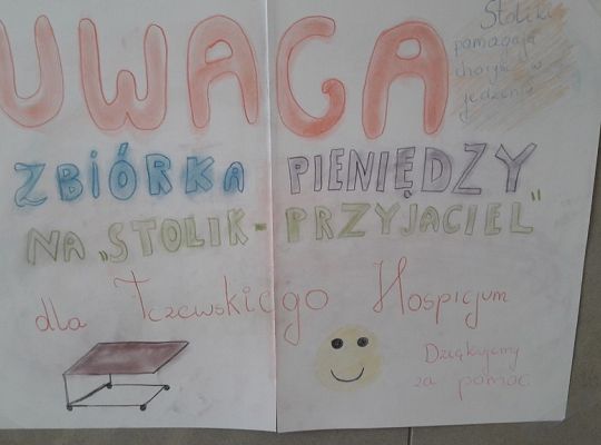 STOLIK - przyjaciel dla tczewskiego hospicjum